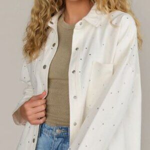 Blue B Long Sleeve Crystal Shacket, Size Medium - NWT (SOLD OUT)